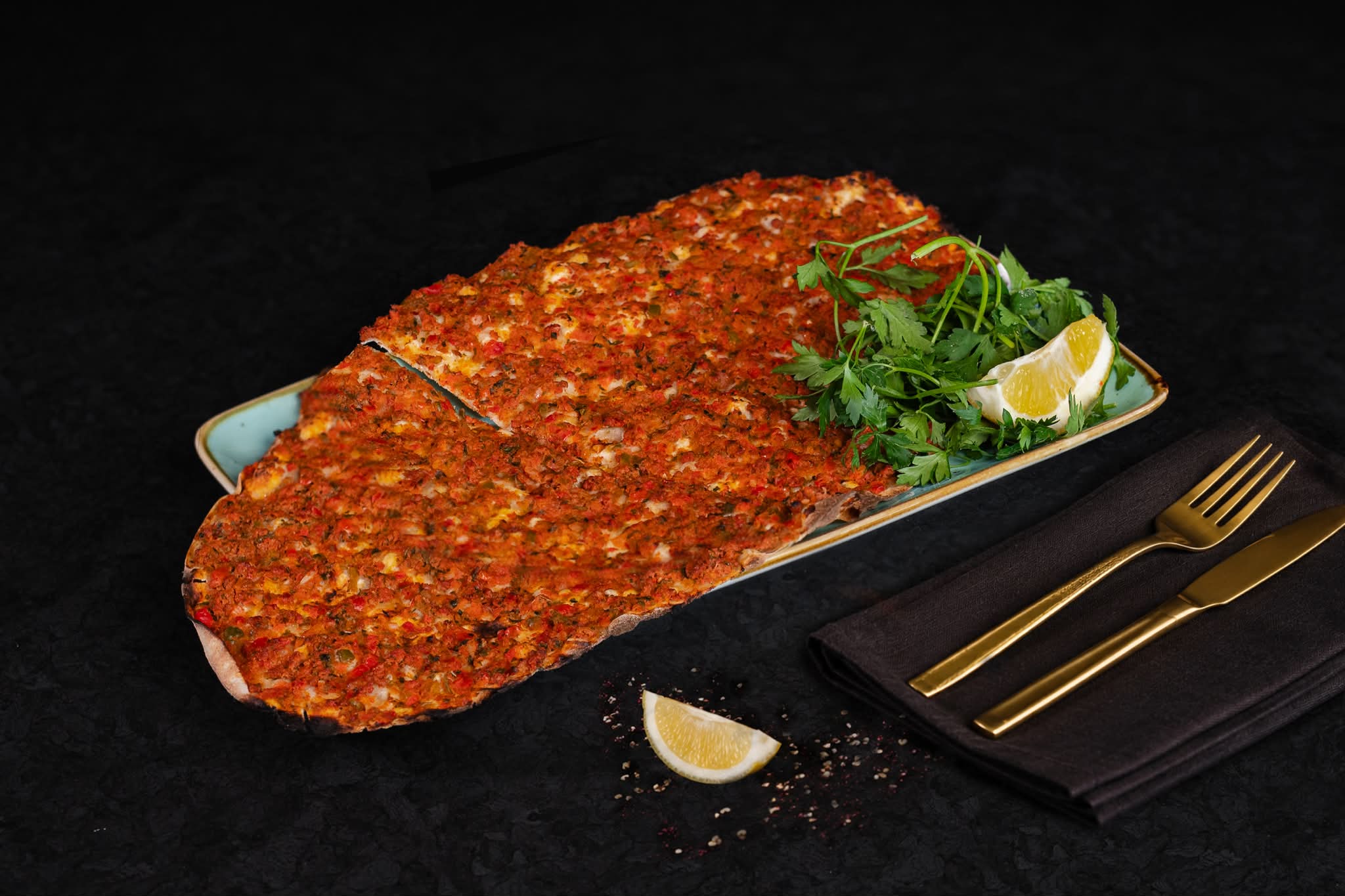 Lahmacun With salad