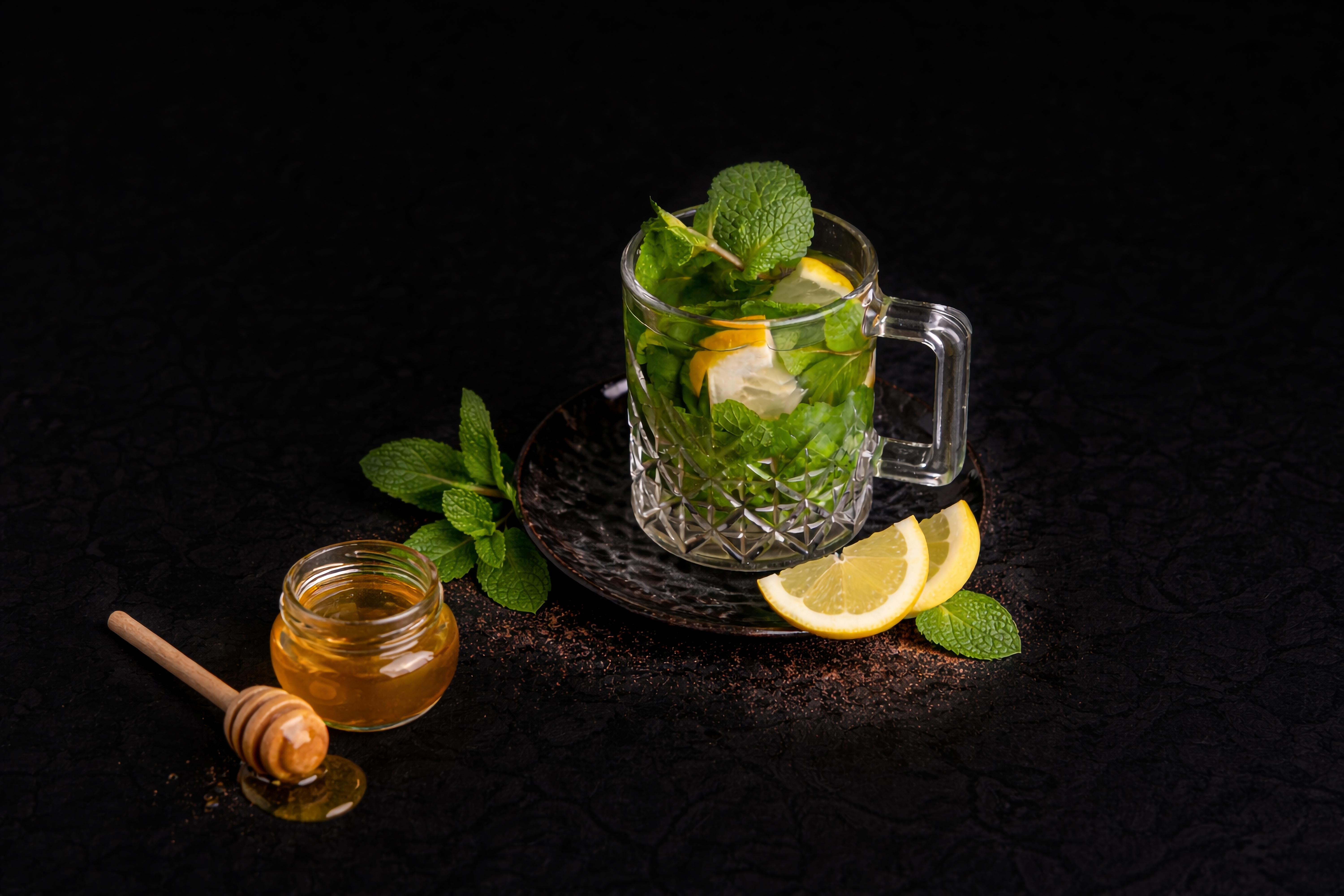 Frischer minztee